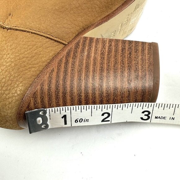 Rag & Bone Harlow Boots 36.5 Tan Brown Suede Nubuck Leather Ankle Bootie 6.5 - Picture 12 of 12
